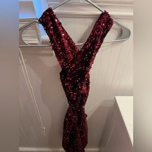 crisscross open back formal dress NEVER WORN